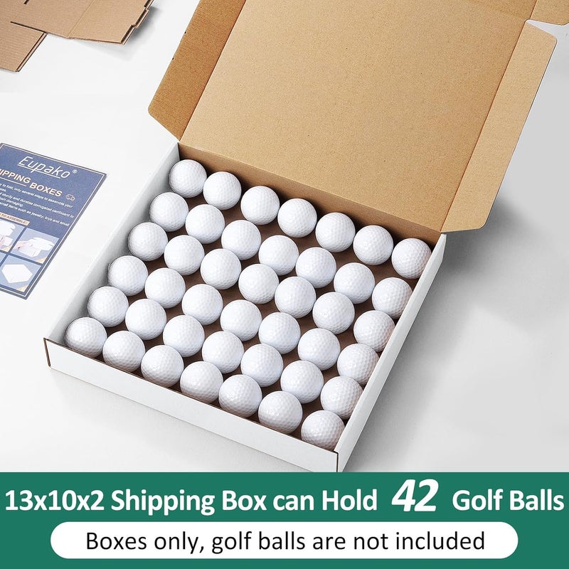 Eupako 13x10x2" White Shipping Boxes Corrugated Box Mailers 20 Pack Cardboard Shipping Boxes for Small Business, Mailing - Image 3